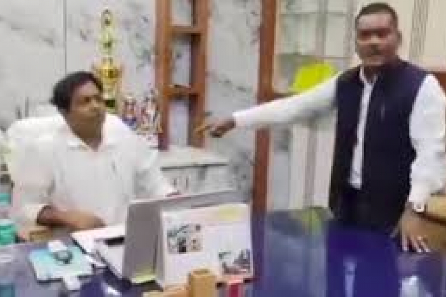 Alipurduar BJP MP Manoj Tigga got into a heated argument with the Madarihat BDO.