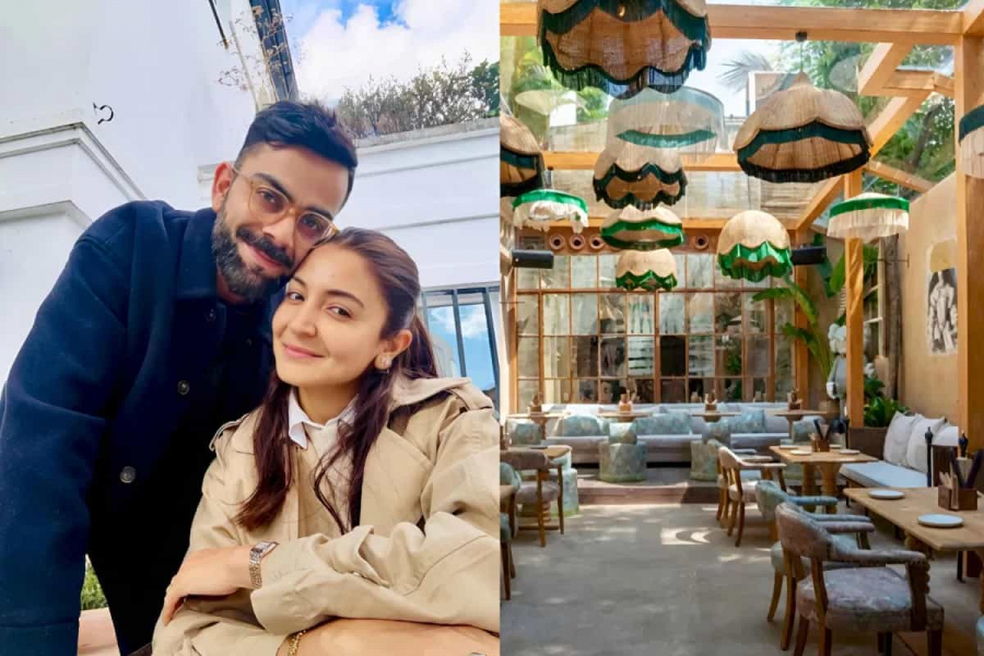 Kohli's luxurious restaurant 'One8 Commune' in Juhu, Mumbai. This place was once home to legendary Kishore Kumar's bungalow 'Gauri Kunj'