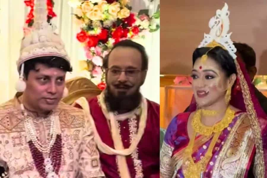 The sound of Sanai is playing in the house of Jadusamrat P. C. Sarkar (Junior) today.