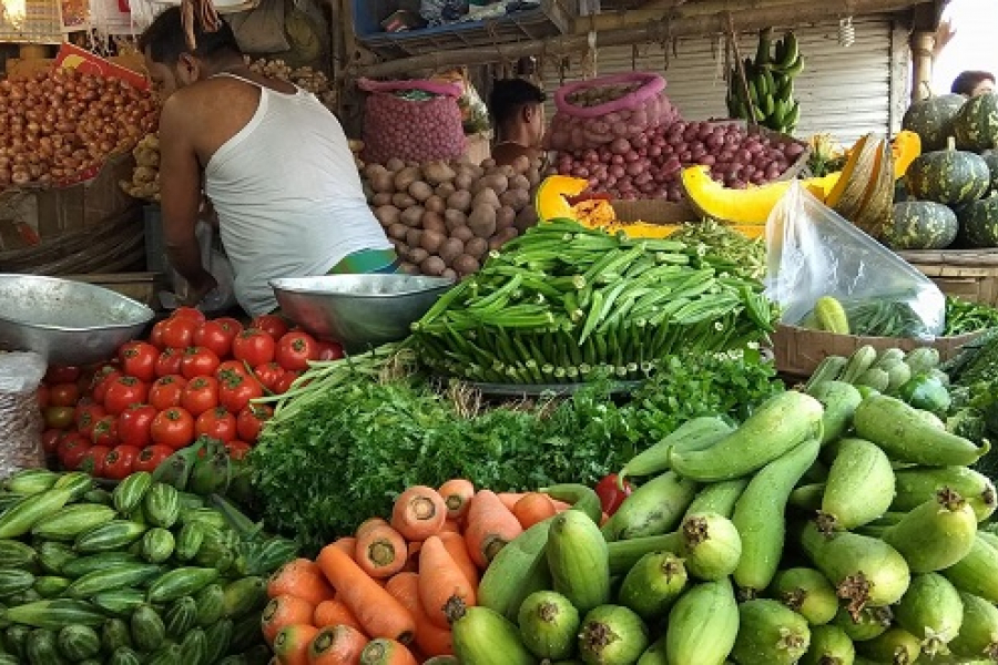 Continuous rains submerged all the vegetables in the fields