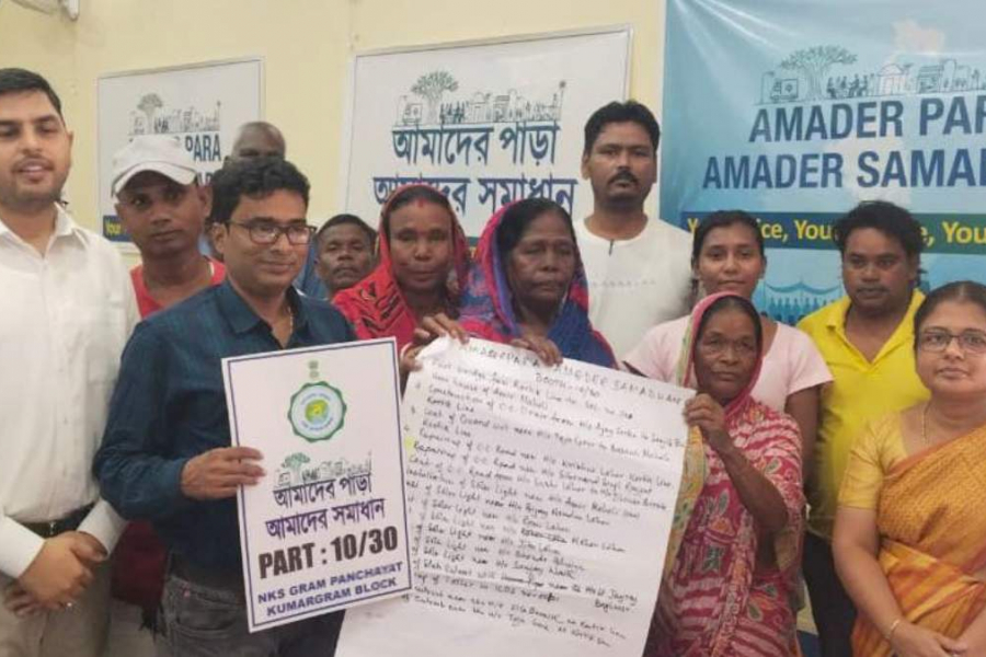 Our neighborhood, our solution—450,000 people showed up at the camp in two days, what did the Chief Secretary say?