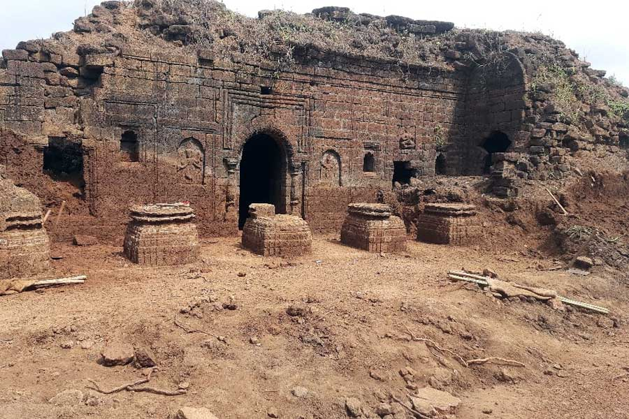 The work of renovating the 'Karnagarh', the home of Rani Shiromani, the undisputed leader of the Chuar rebellion, has finally begun.