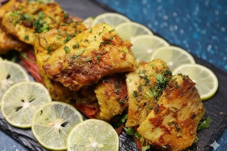 The mildly sweet taste of Bhetki fish and the magic of tandoori spices combine to create a recipe that can make any dinner table perfect.