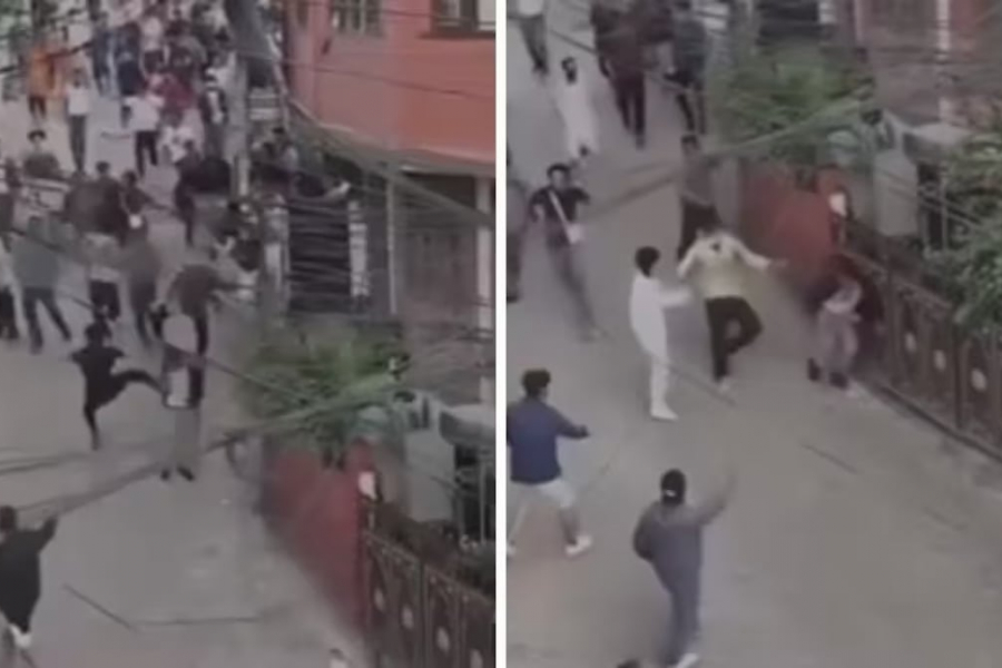 Former Prime Minister chased and beaten by a mad mob on the street!