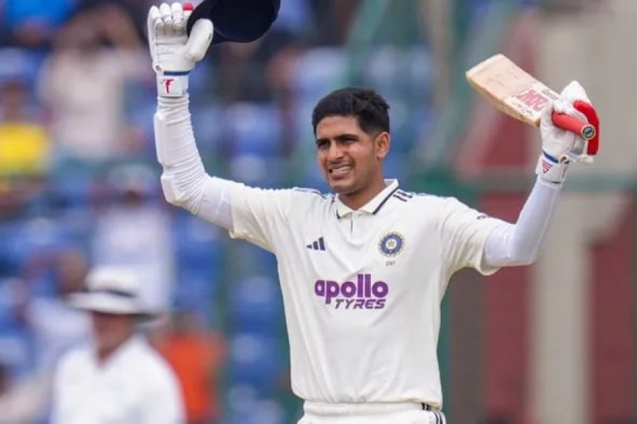 Indian captain Shubman Gill scored a blistering century in the first innings of the second Test against West Indies.