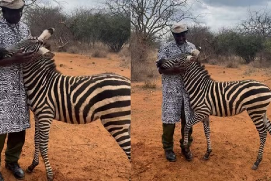 An emotional video from Kenya has captured the hearts of people around the world.