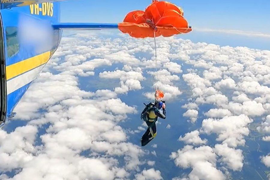 skydiving