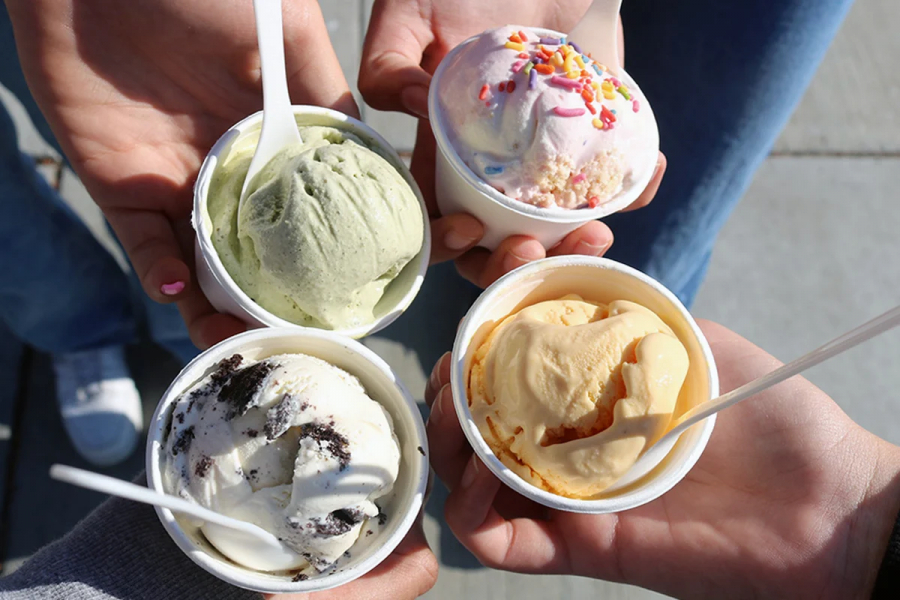 Ice cream is a taste of joy. A cold scoop of ice cream on a hot summer afternoon brings a moment of relief.
