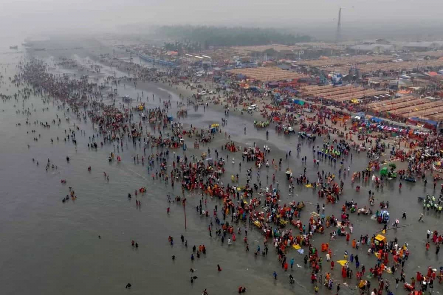 They will take a bath at the auspicious time of Makar Sankranti on Wednesday. Security has also been tightened around the fair.