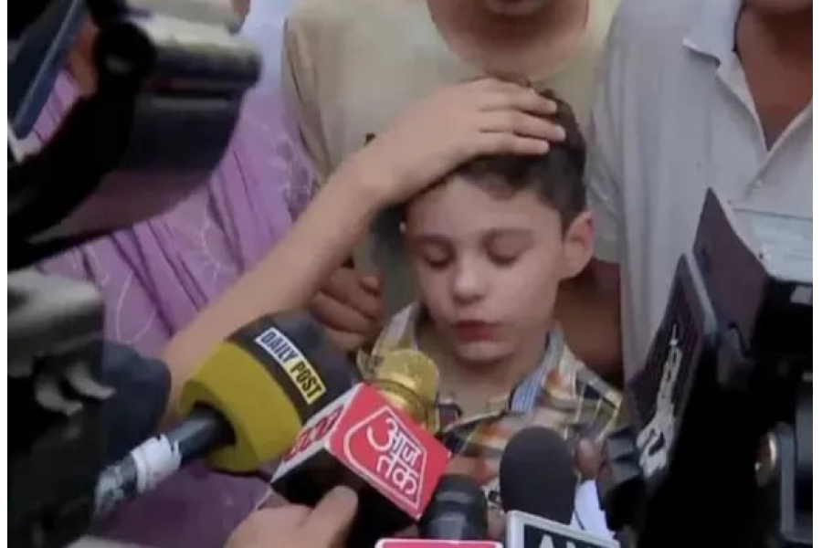 Journalists in mind, and in the middle, a teenager's firm resolve to end his father's fight.