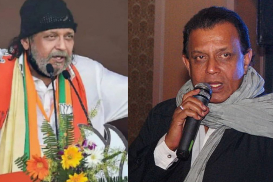 Mithun's challenge to the Trinamool from Modi's rally stage.