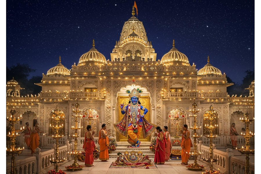 Snake charmers have been brought to the famous Banke Bihari temple in Vrindavan.