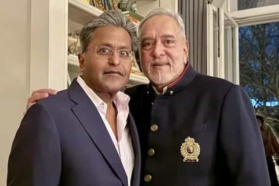 Fugitive businessman Vijay Mallya's picture has surfaced again. Former IPL chairman Lalit Modi is also in the spotlight.
