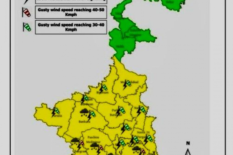 Several areas of Kolkata were submerged in knee-deep water due to overnight rain on Monday.