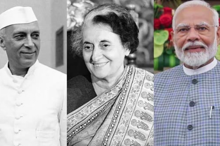Modi ranks second after breaking Indira's record of consecutive premiership.