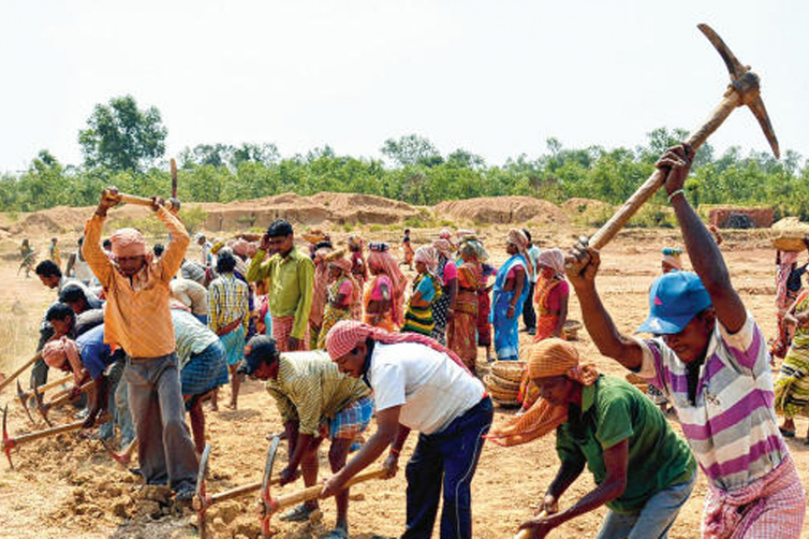 Bengal's name is not on the center's list for 100 days of work!