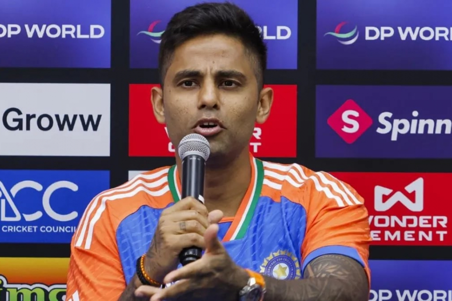 On September 14, Suryakumar stood at the presentation after the India-Pakistan match and said, 