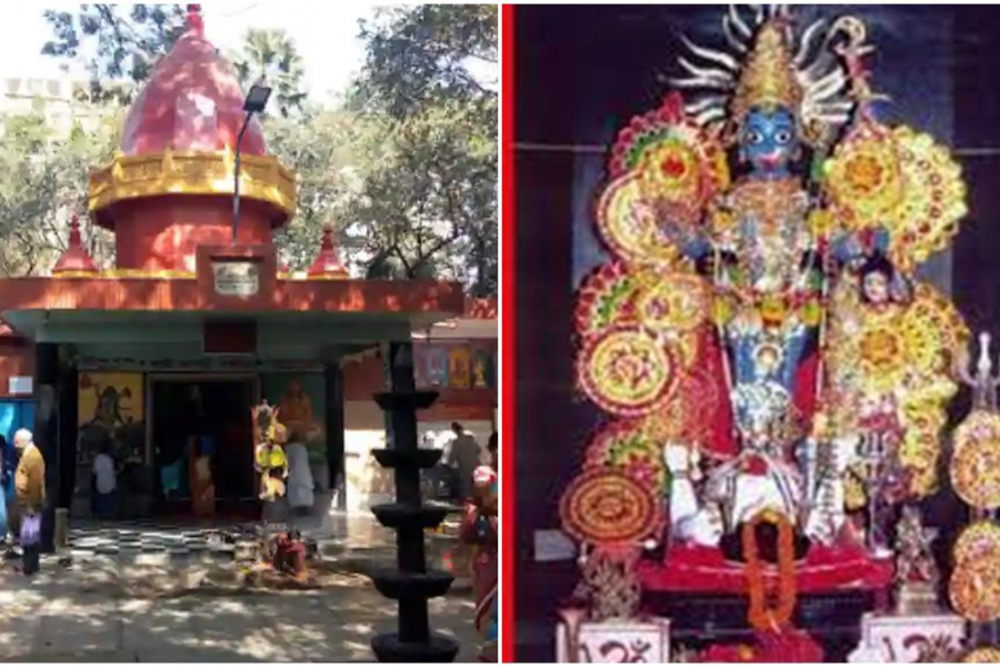 The gate of the Kali temple in Behala was broken and stolen. The idol of Kali was found broken.