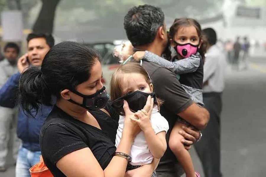 The sky over Delhi and the adjoining NCR region is completely covered in smog